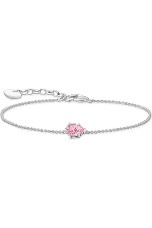 Thomas Sabo A2159-051-9 Bracelet en argent sterling 925 avec gouttes de zircone blanche, Eine Grösse, Argent sterling, Oxyde de zirconium