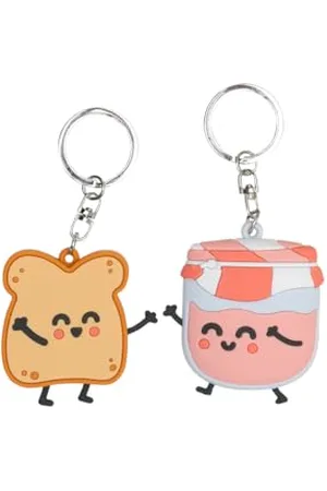Mr Wonderful Set de 2 porte-clés - Toast et confiture