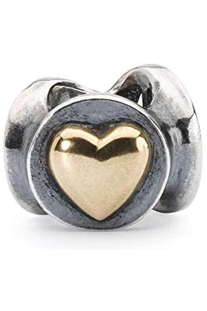 Trollbeads Perle en argent 925 Joy, Peace & Love, Argent sterling