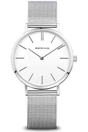 Bering Femmes Analogique Quartz Classic Collection Montre avec Bracelet en Acier Inoxydable & Verre Saphir 14134-004