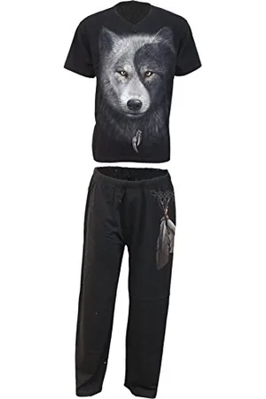 Spiral Wolf CHI - Pyjama Gothique - Ensemble 4 pièces - pour Homme - XL