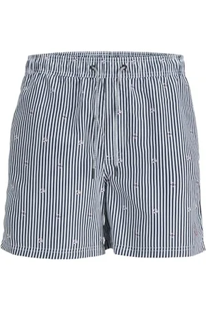 JACK & JONES Jpstfiji Jjswim Small Stripes LY JNR Short de Bain, Blazer Bleu Marine, 152 cm Garçon