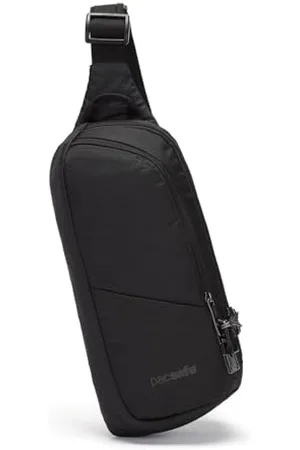 Pacsafe Vibe 150 - Pack antivol Cross-Body, pour Femmes et Hommes, 210D Nylon Ripstop, Sac à bandoulière antivol, Jet Black/Noir
