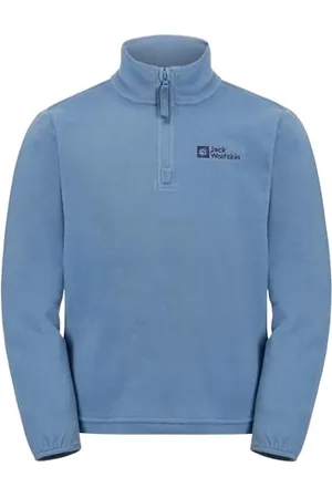 Jack Wolfskin Taunus Halfzip K Sweater, Elemental Blue, 104 Unisex Kinder