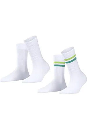 ESPRIT Tennis Stripe 2-Pack W SO coton motif fantaisie lot de 2 paires, Chaussettes Femme, , 39-42