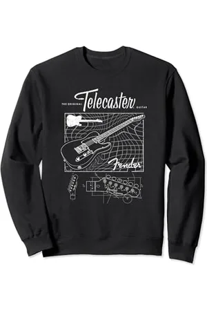 Fender The Original Telecaster Guitar Schematic Poster Sweatshirt
