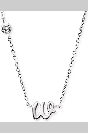 Engelsrufer Collier pour femme en argent sterling avec pendentif lettre W - serti d