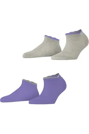 ESPRIT Romantic Multipack W Sn viscose unies lot de 2 paires, Chaussettes basses Femme, , 39-42