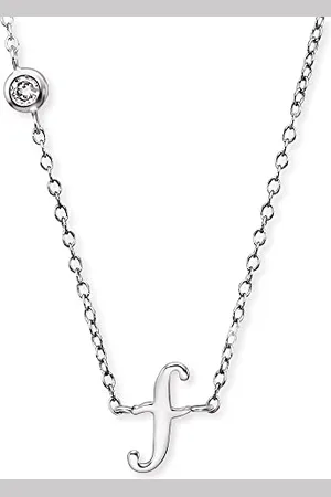 Engelsrufer Collier pour femme en argent sterling avec pendentif lettre F - serti d