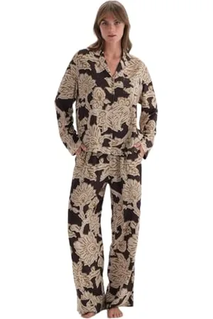 Dagi Regular Waist Printed Woven Trousers Pajamas Bas de Pyjama, Multicolor, 38 aux Femmes