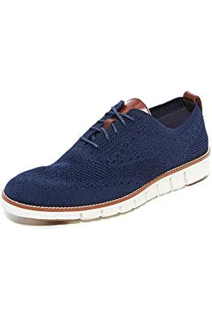Cole Haan Zerogrand Stitchlite Oxford, Richelieus Homme, Blau (Marine Blu/Ivory Marine Blu/Ivory), 40.5 EU