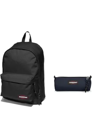 Eastpak OUT OF OFFICE Sac à Dos, 27 L - Black (Noir) & BENCHMARK SINGLE Trousse, 27 L - Ultra Marine (Bleu)