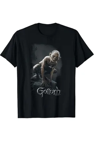 NEW LINE CINEMA The Lord of the Rings Gollum T-Shirt S Unisex Adulte Coupe régulière Manche mi-longue Col rond Caricature