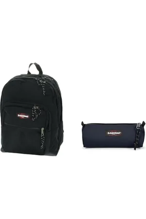 Eastpak PINNACLE Sac à Dos, 27 L - Black (Noir) & BENCHMARK SINGLE Trousse, 27 L - Ultra Marine (Bleu)