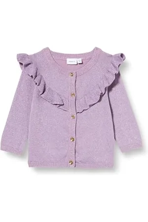 NAME IT Nbfresine Ls Knit Card Cardigan, , 68 cm Bébé Fille