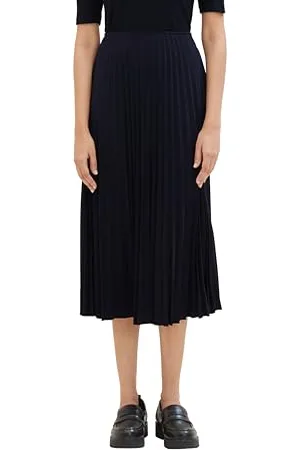 TOM TAILOR 1040340 Jupe midi, 10668 – Sky Captain Blue, 36 Femme