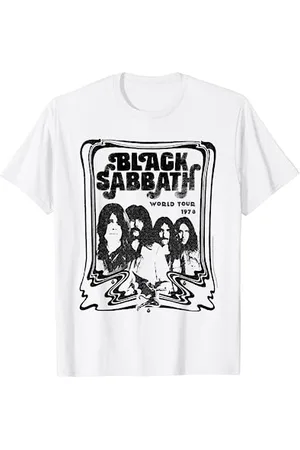 Black Sabbath Tournée mondiale officielle de 78 B&W T-Shirt
