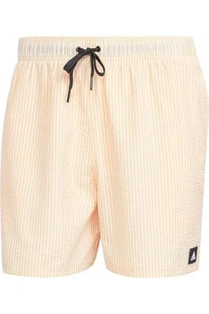 adidas Homme Stripey Classics Swim Shorts Short Length, Spark/White, XL