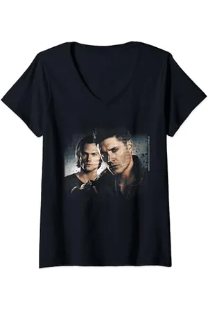 Supernatural Supernatural Sam And Dean Poster T-Shirt avec Col en V