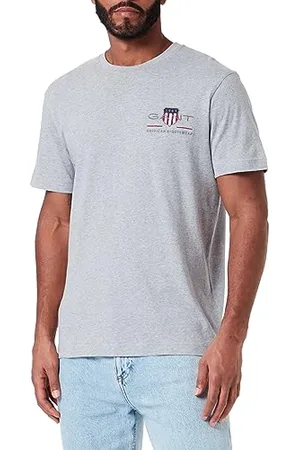 GANT REG EMB SS Shirt À Manches Courtes Archive Shield Regular, , 3XL Homme