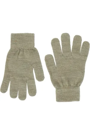 NAME IT Nkmwholla Wool Gloves XXIII Gant, Blanc éclatant, 146W / 152L Garçon
