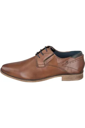 Bugatti Homme Chaussure basse business en cuir, derby durable au look usé, , 40 EU
