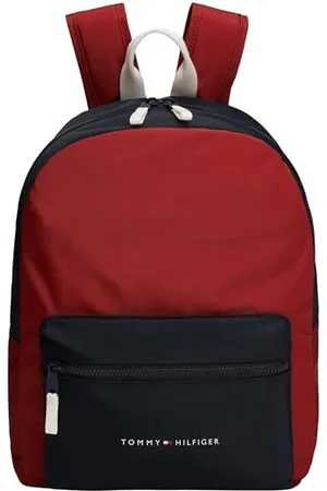 Tommy Hilfiger Kids Gender Inclusive TH ESSENTIAL COLORBLOCK BACKPACK, Dark Magma Space Blue Corporate, One Size