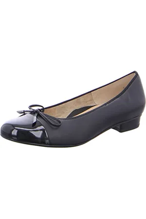 ARA Femme Bari Ballerines, Noir (Schwarz 79), 41.5 EU Étroit