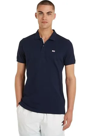 Tommy Hilfiger Polo Manches Courtes Homme Slim Fit, Bleu (Dark Night Navy), XXL