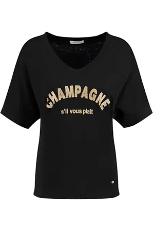 Key Largo Champagne col en V T-Shirt, , S Femmes