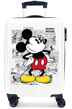 Disney Mickey COMIC Valise Trolley Cabine Bleu 38x55x20 cms Rigide ABS Serrure à combinaison 34L 2,6Kgs 4 roues doubles Bagage à main