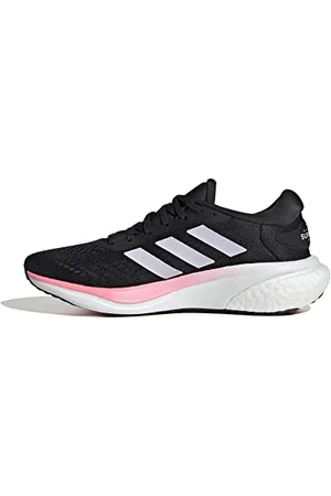 adidas Femme Supernova 2.0 Shoes Chaussures de Course, Core Black/Silver Dawn/Beam Pink, 45 1/3 EU