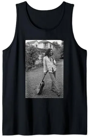 Bob Marley X David Burnett Photo guitare en et blanc Débardeur