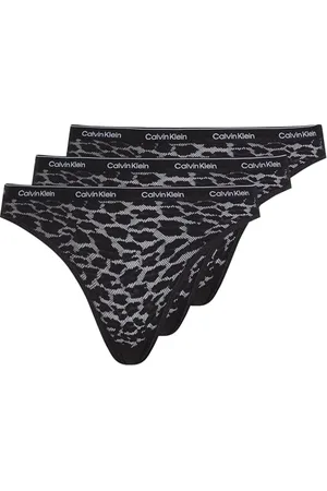 Calvin Klein Femme Lot de 3 Slips Bikini Stretch, , L