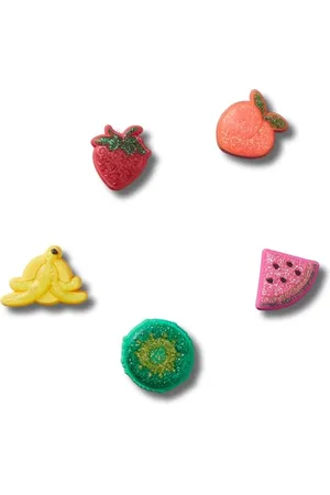 Crocs Sparkle Glitter Fruits 5 Pack, Breloques de Chaussure Unisexe, Multicolor, Taille Unique