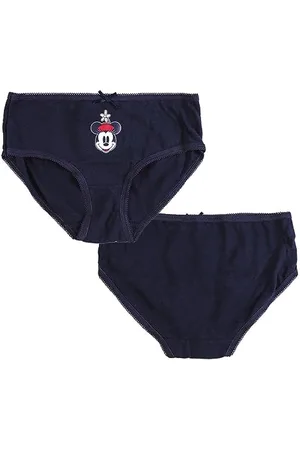 Disney Lot de Culottes Minnie Mouse - Couleur Bleue, Blanche, Rose et Rouge - 5 Unités - Taille 4 à 5 Ans - Culottes pour Enfants en Coton - Produit Original Conçu en Espagne