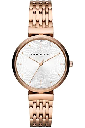 Armani Exchange Montre pour Femme, Mouvement à Trois Aiguilles, Boîtier en Acier Inoxydable de 36 mm avec Bracelet en Acier Inoxydable, AX5901
