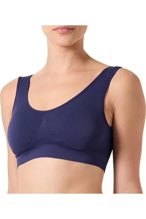 ONLY Onpmira-2 Seam Bra Noos, Bleu Marine, S Femme