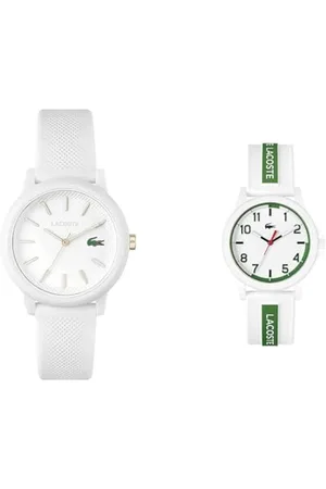 Lacoste Montre Analogique à Quartz pour Femme avec Bracelet en Silicone - 2001211 & Montre Analogique à Quartz Unisex avec Bracelet en Silicone - 2020140