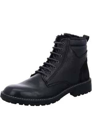 ARA Homme Frederik Chaussures à Lacets Highcut, Noir/Gris, 41 EU