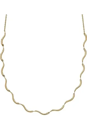 Skagen Collier pour femmes Wave en acier inoxydable couleur or, SKJ1746710