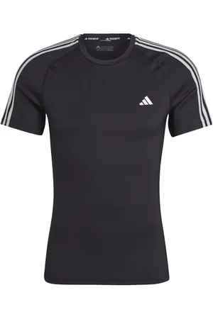 adidas Homme Techfit 3-Stripes Training Tee, Black, S