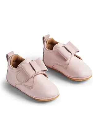 WHEAT Garçon Kinder Hausschuh Bow-Unisex-Echtes Leder Mule, , 21 EU