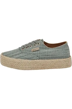 Les Tropéziennes par M Belarbi Femme Cosmic Chaussures Detente Tennis Lacet, Bleu-Or, 40 EU