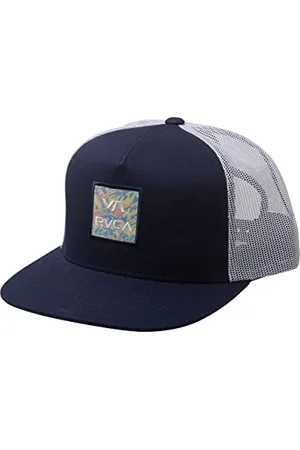 RVCA Casquette de Baseball, Trucker imprimé Bleu Marine, Taille Unique Hommes