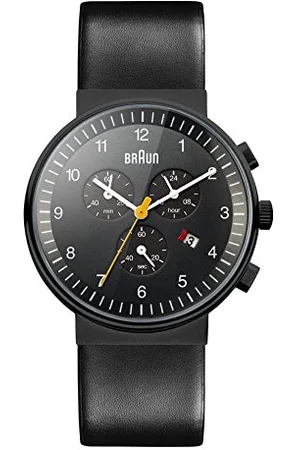 von Braun Homme Analogique Quartz Montre Bracelet en Cuir BN0035BKBKG