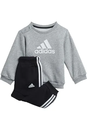 adidas Badge of Sport Jogger Set Baby Mixte bébé, Medium Grey Heather/White, 6-9 Months