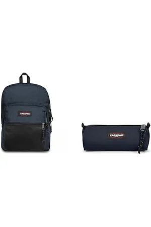 Eastpak PINNACLE Sac à Dos, 27 L - Triple Denim & BENCHMARK SINGLE Trousse, 27 L - Ultra Marine