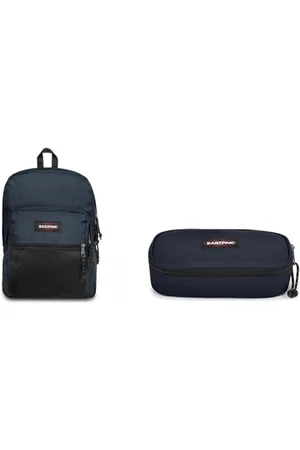 Eastpak PINNACLE Sac à Dos, 27 L - Triple Denim & OVAL XL SINGLE Trousse, 27 L - Ultra Marine