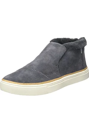 TOMS Womens Grey Suede Paxton Shoes-UK 3